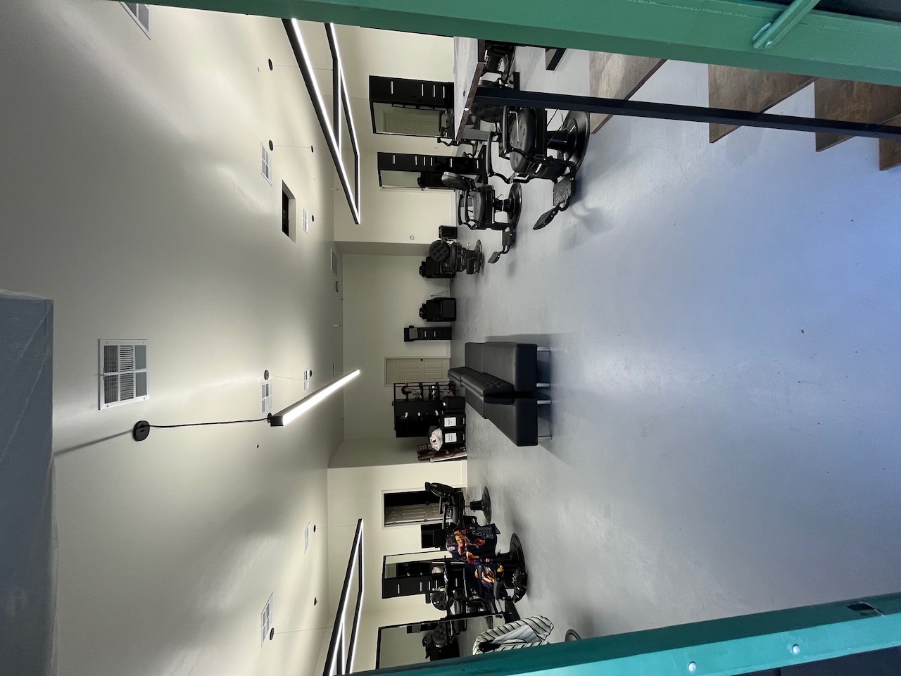 Finished barber shop remodel by High Desert Roadrunner Construction